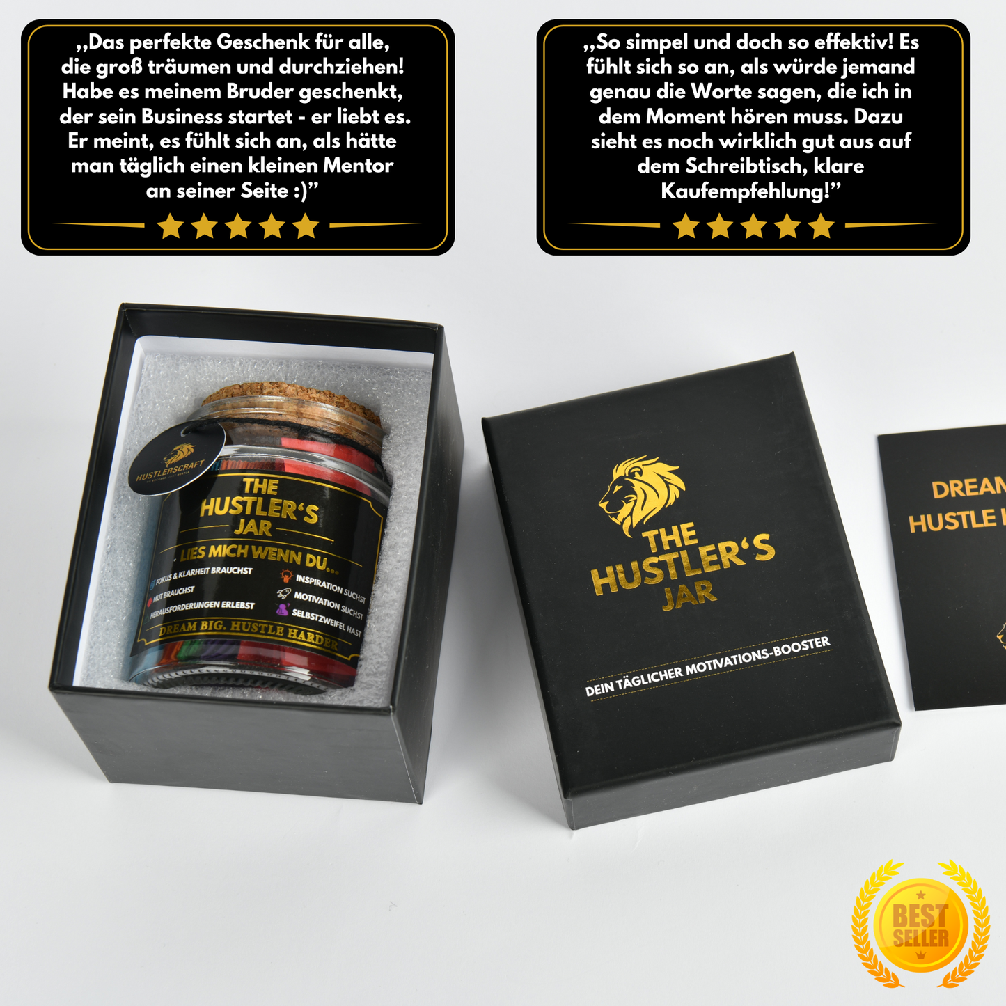 The Hustler's Jar™ -    Dein Mentor im Glas